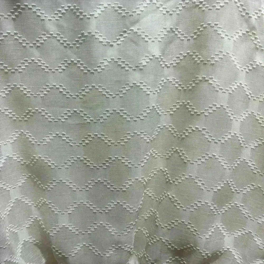 Elizabeth and James long sleeves, v neck peplum blouse in cream. Size Small. - Picture 9 of 9